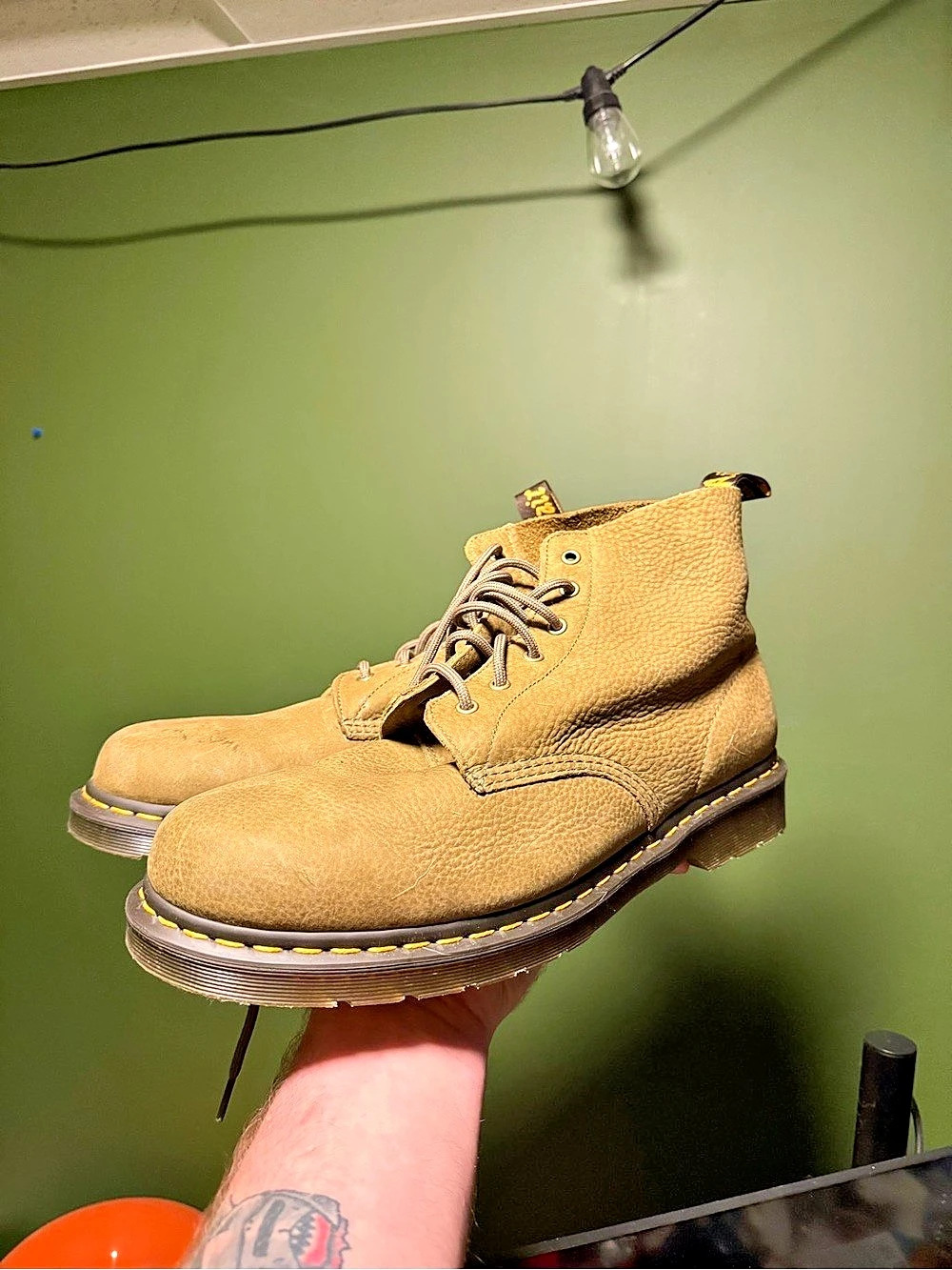 Dr. Martens 939 Ben 6-Eye Boot Brown Lace-Up Boots